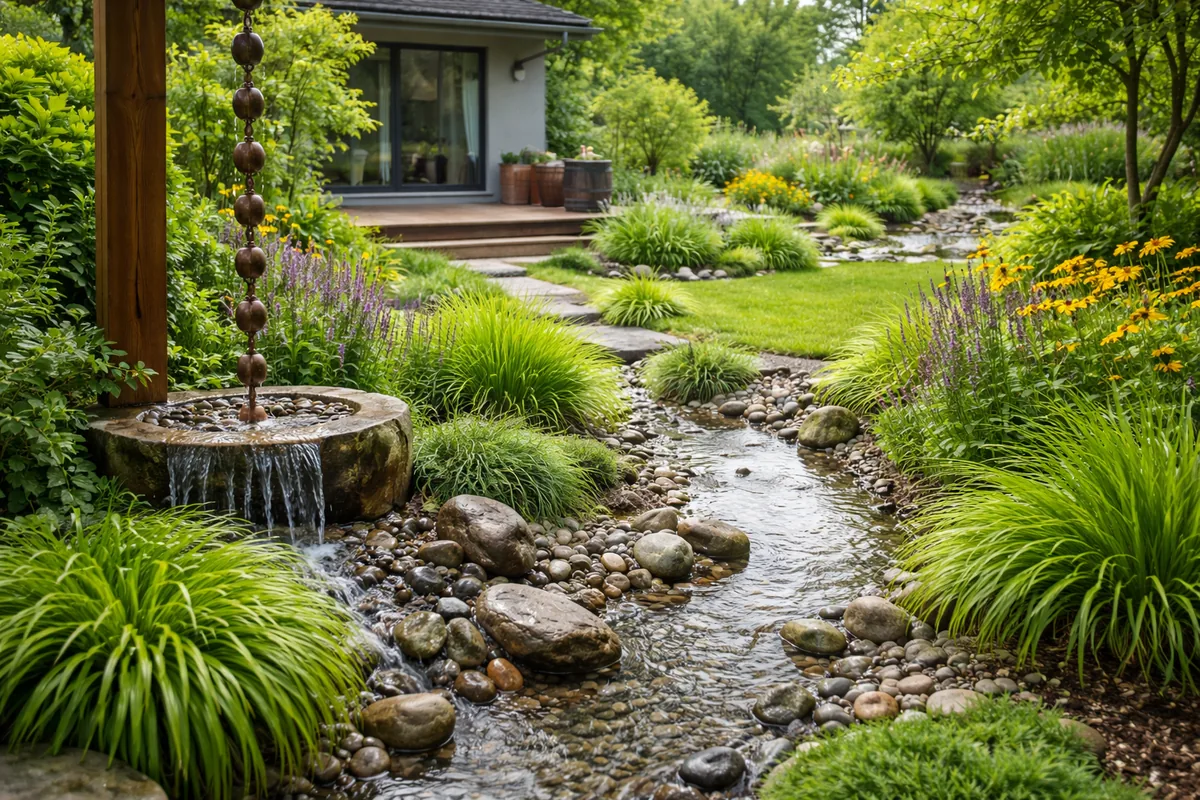 Gérer l'eau de pluie dans votre jardin