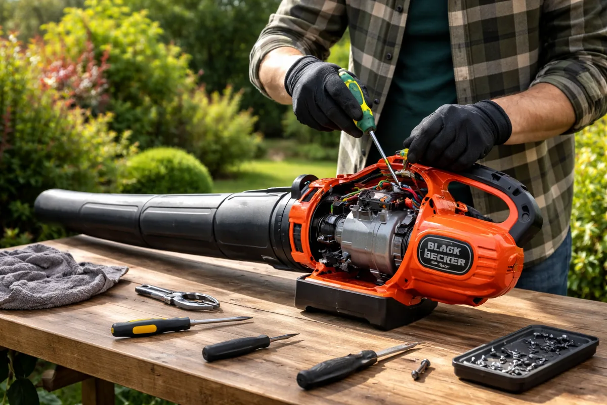 Comment réparer un souffleur de feuilles Black+Decker qui manque de puissance ?