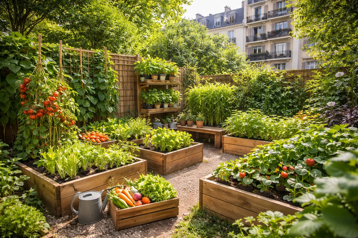 Comment concevoir un jardin potager en milieu urbain de moins de 20 m²
