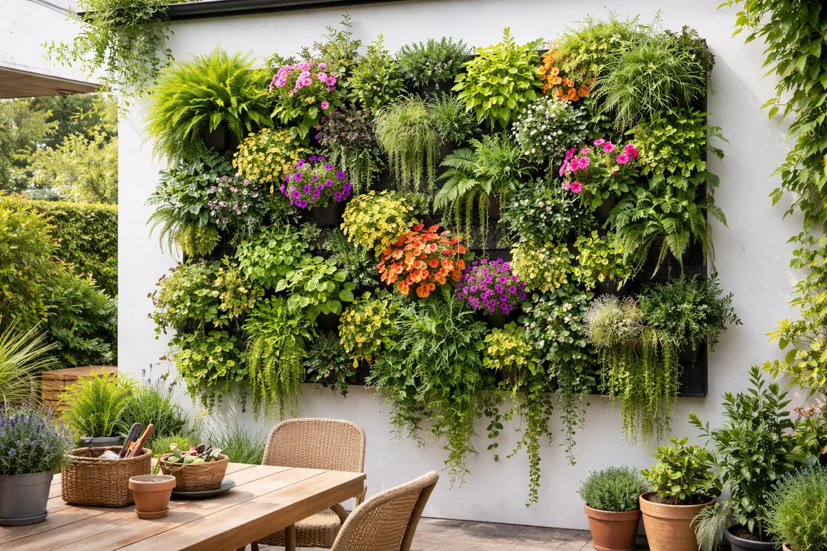 Comment créer un jardin vertical sur un mur extérieur ?