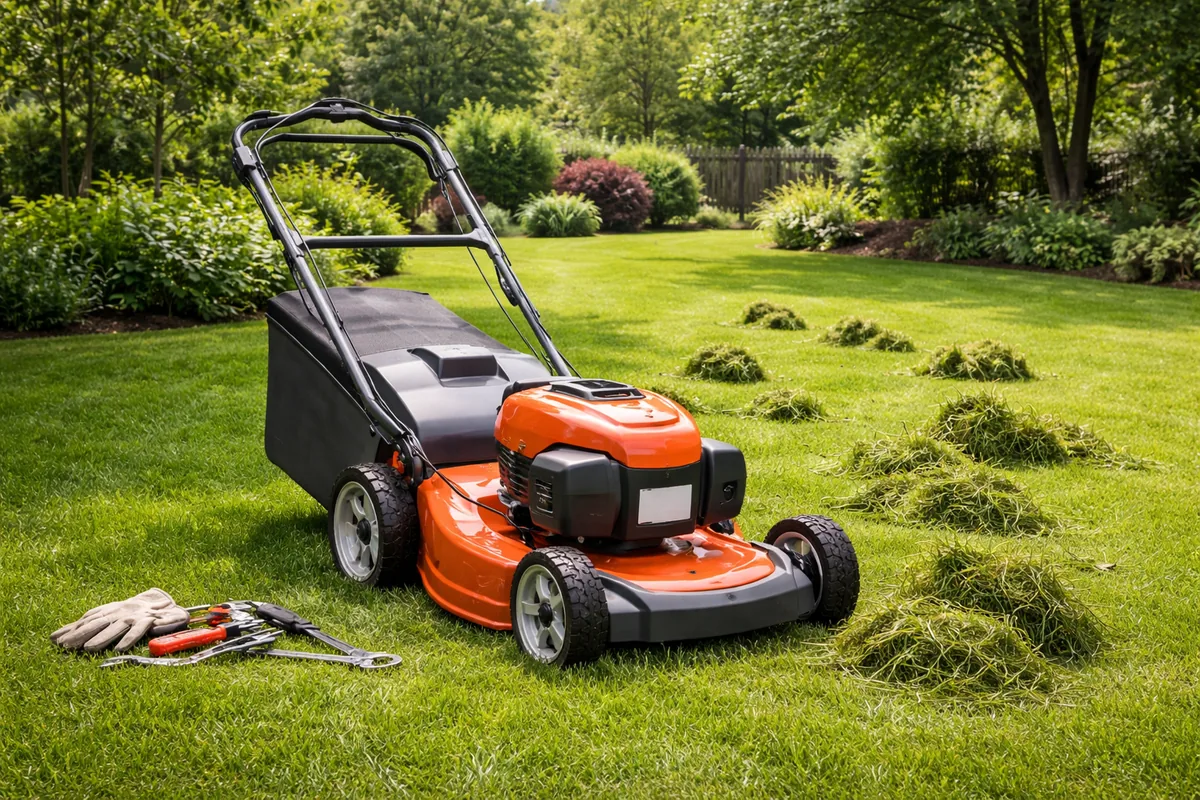 Comment réparer une tondeuse Husqvarna qui laisse des touffes d'herbe ?